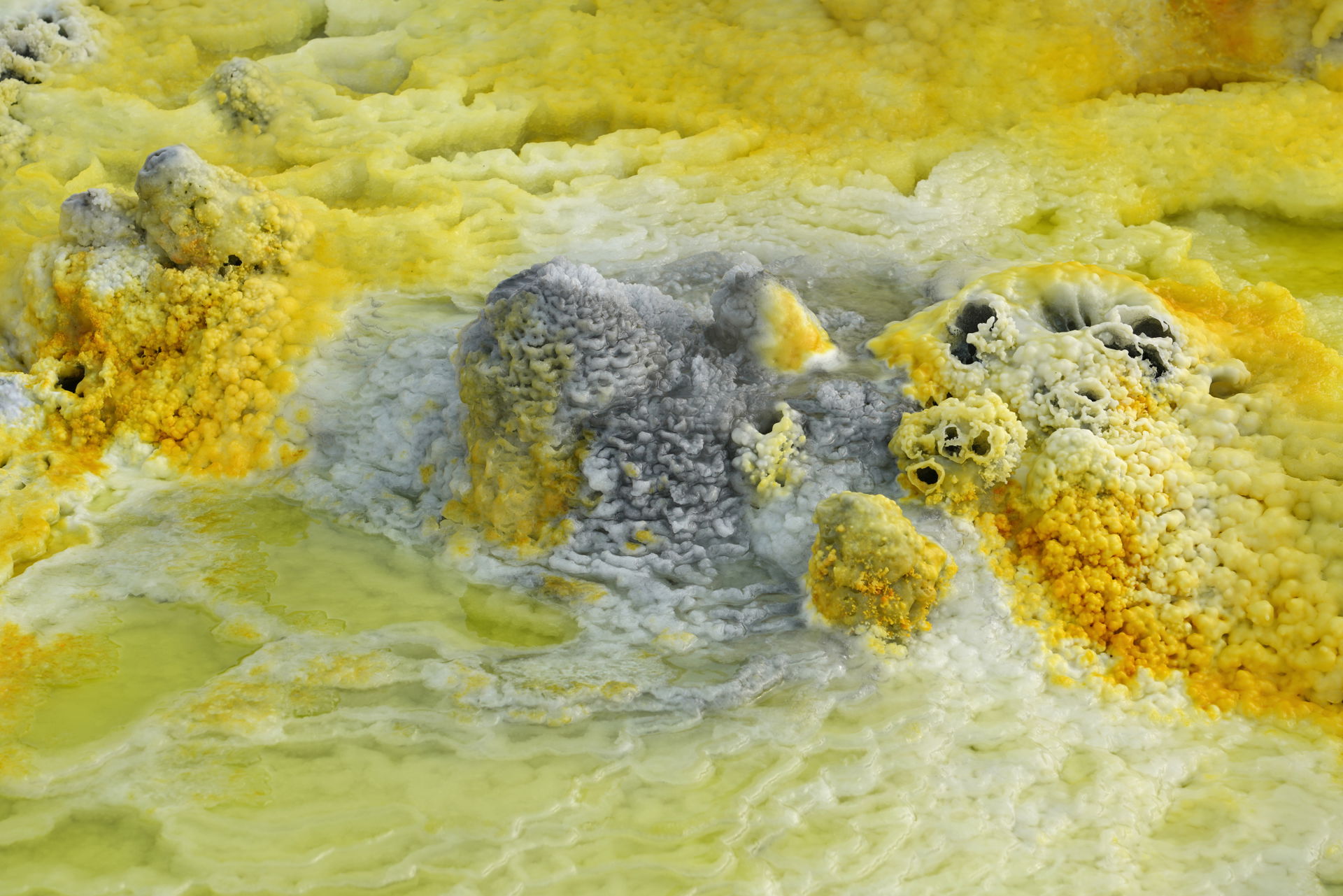 Landscape at Dallol volcano, Afar Region, Ethiopia