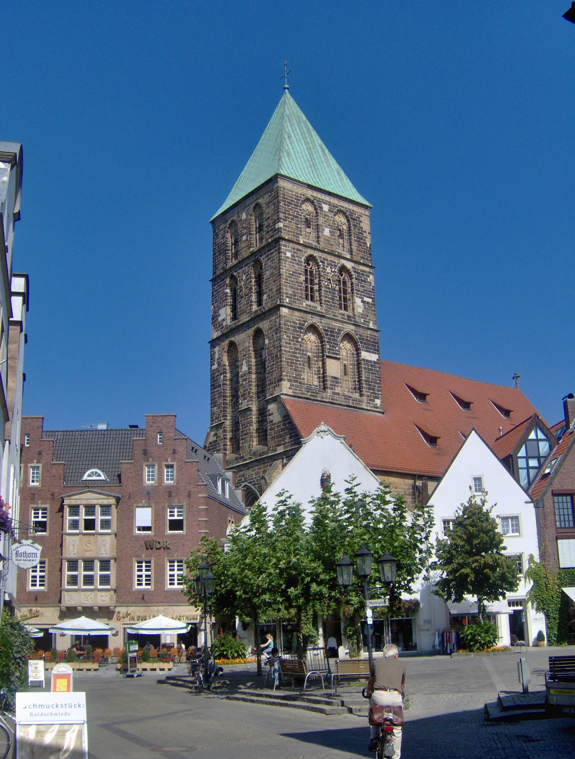 The Marktplatz, market place, with in the background the city c…