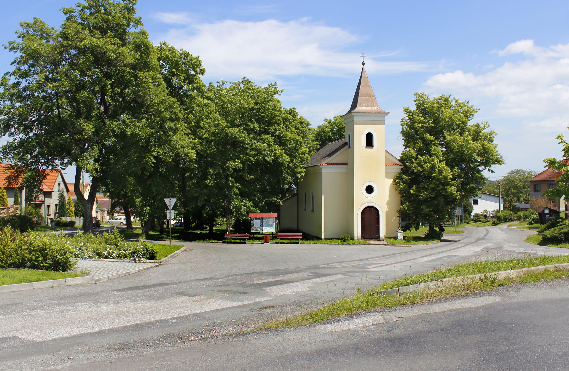Small chapel in Újezd, Beroun District, Czech Republic