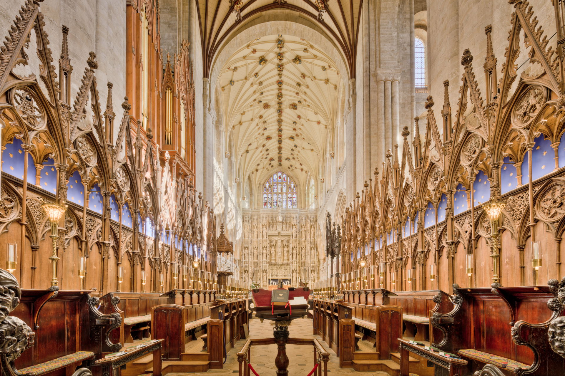Here is a photograph taken from the choir inside Winchester Cat…