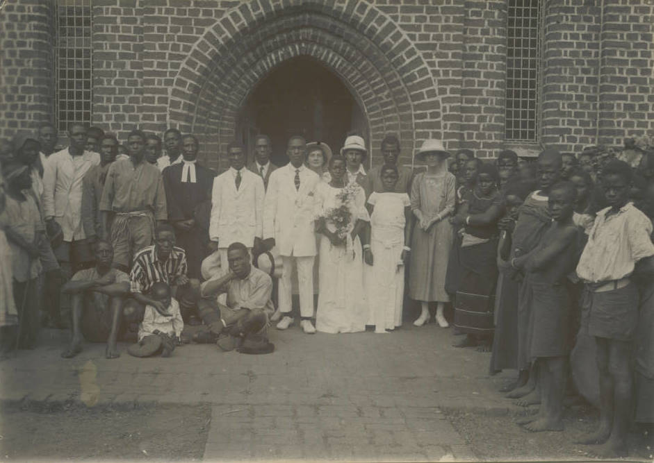 Wedding at Domasi Church, Malawi, circa 1920-1929