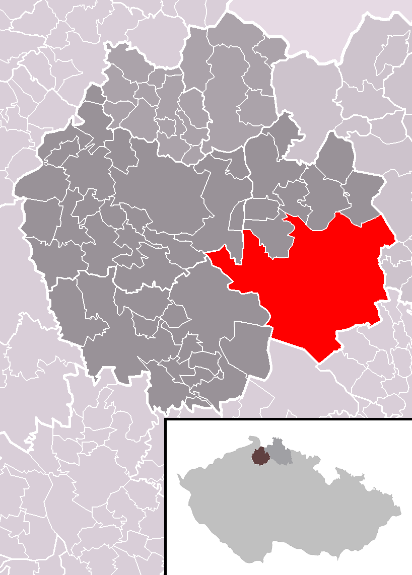 Location of Ralsko town within Česká Lípa District and administ…