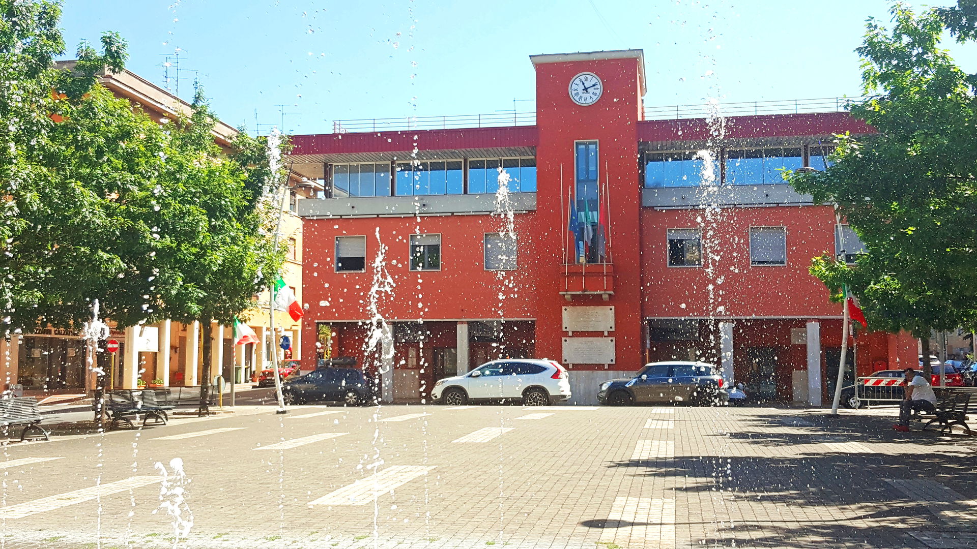 Municipio di Colleferro, in Piazza Italia
