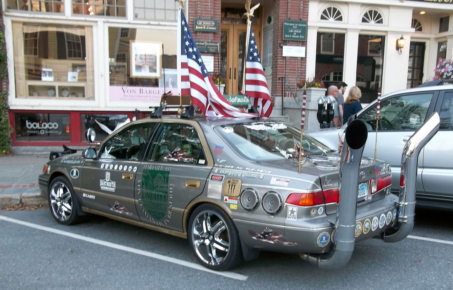 Toyota Camry art car in Hanover, New Hampshire (outside Boloco …