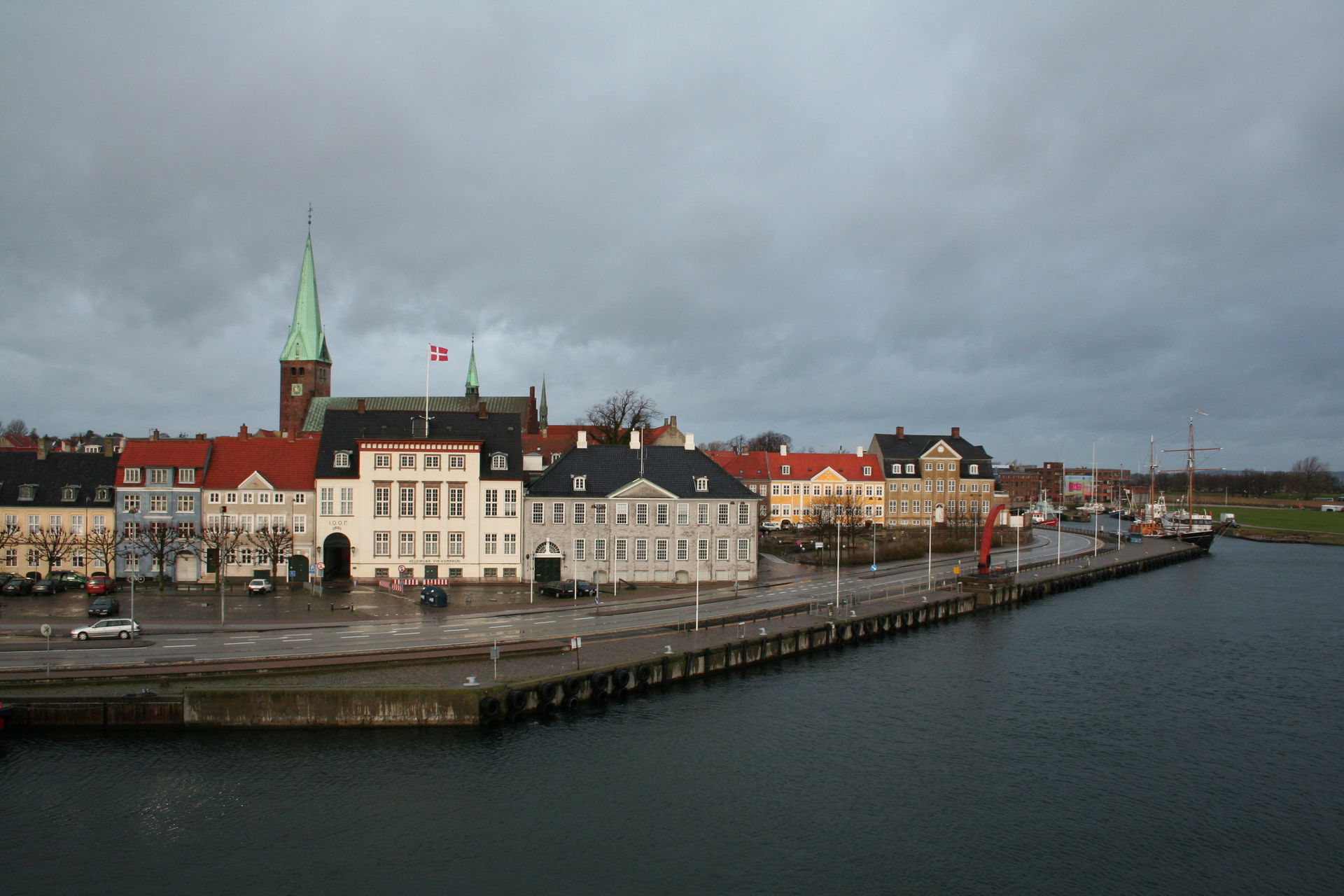Un quai d'Elseneur, au Danemark.