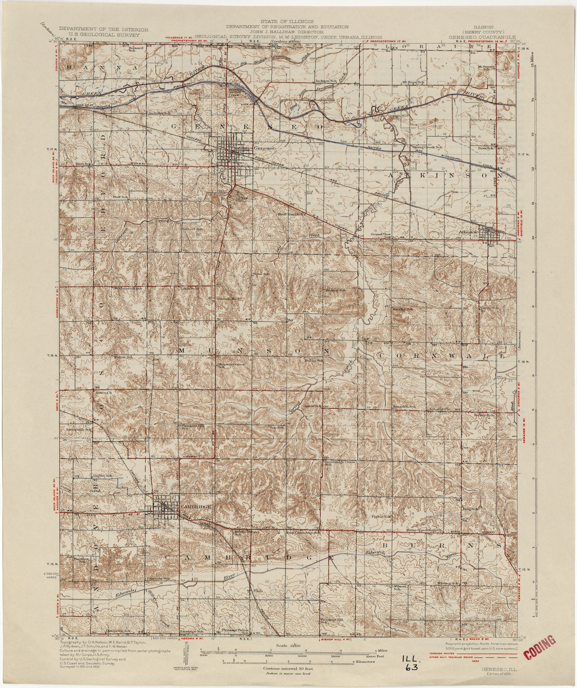 Geneseo 1932 1:62,500 (3.3MB) - Illinois Historical Topographic…