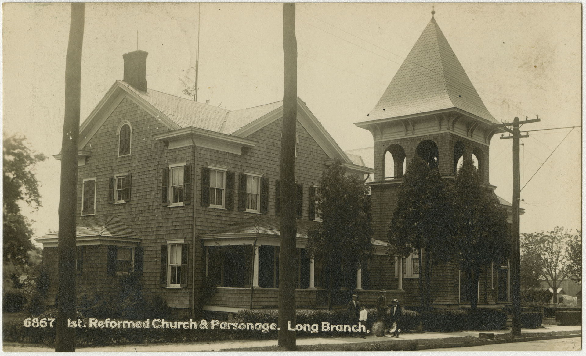 First Reformed Church in Long Branch, New Jersey from a pre-192…