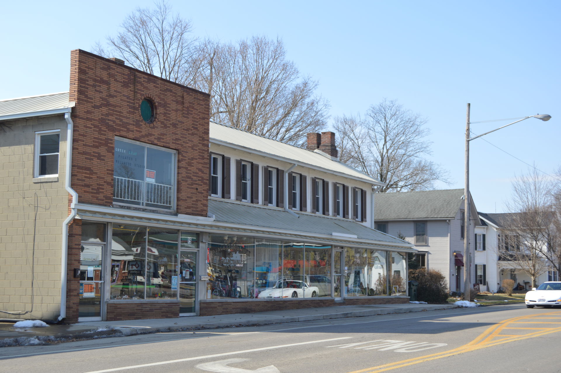 Buildings on the southern side of Franklin Street (State Route …