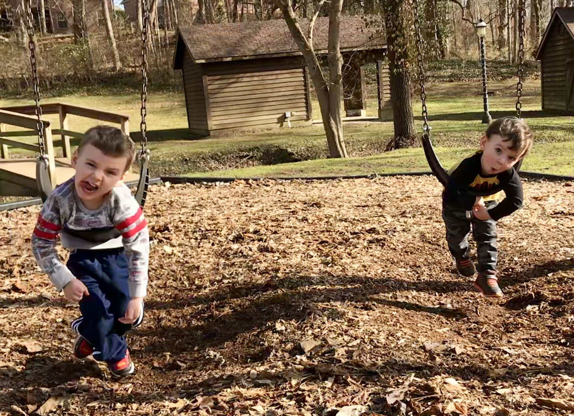 Solomon (on the left) is 4 years old
Lincoln (on the right) is …