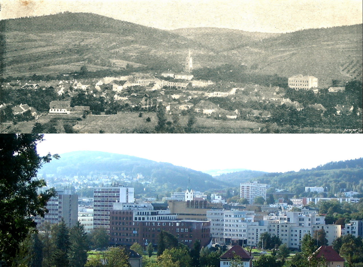 This is comparison of Zlín town in 1898 and 2019. The old photo…
