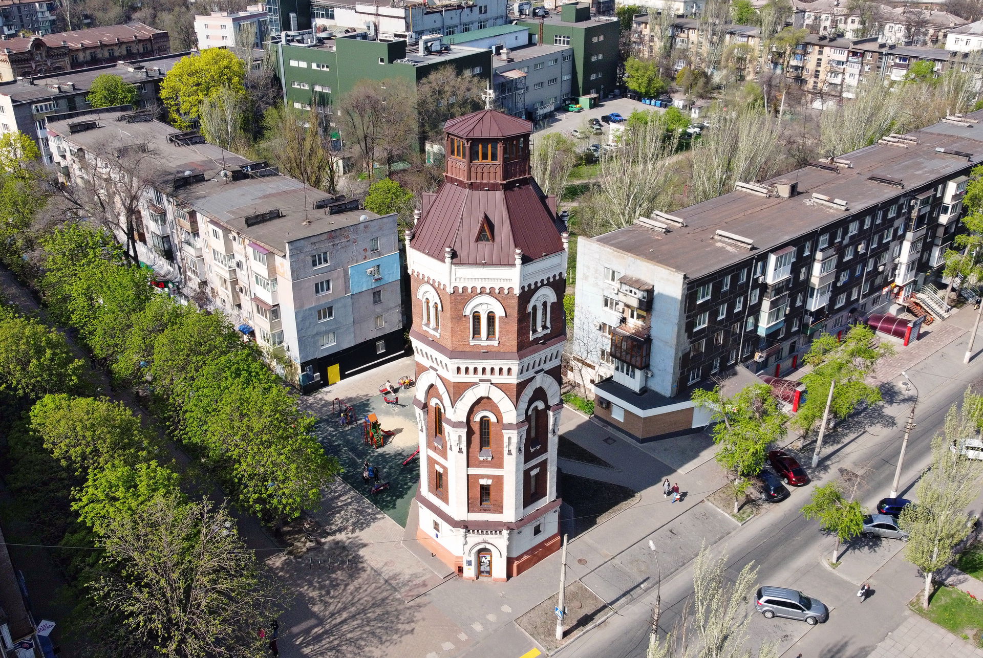 Old Water Tower in Mariupol