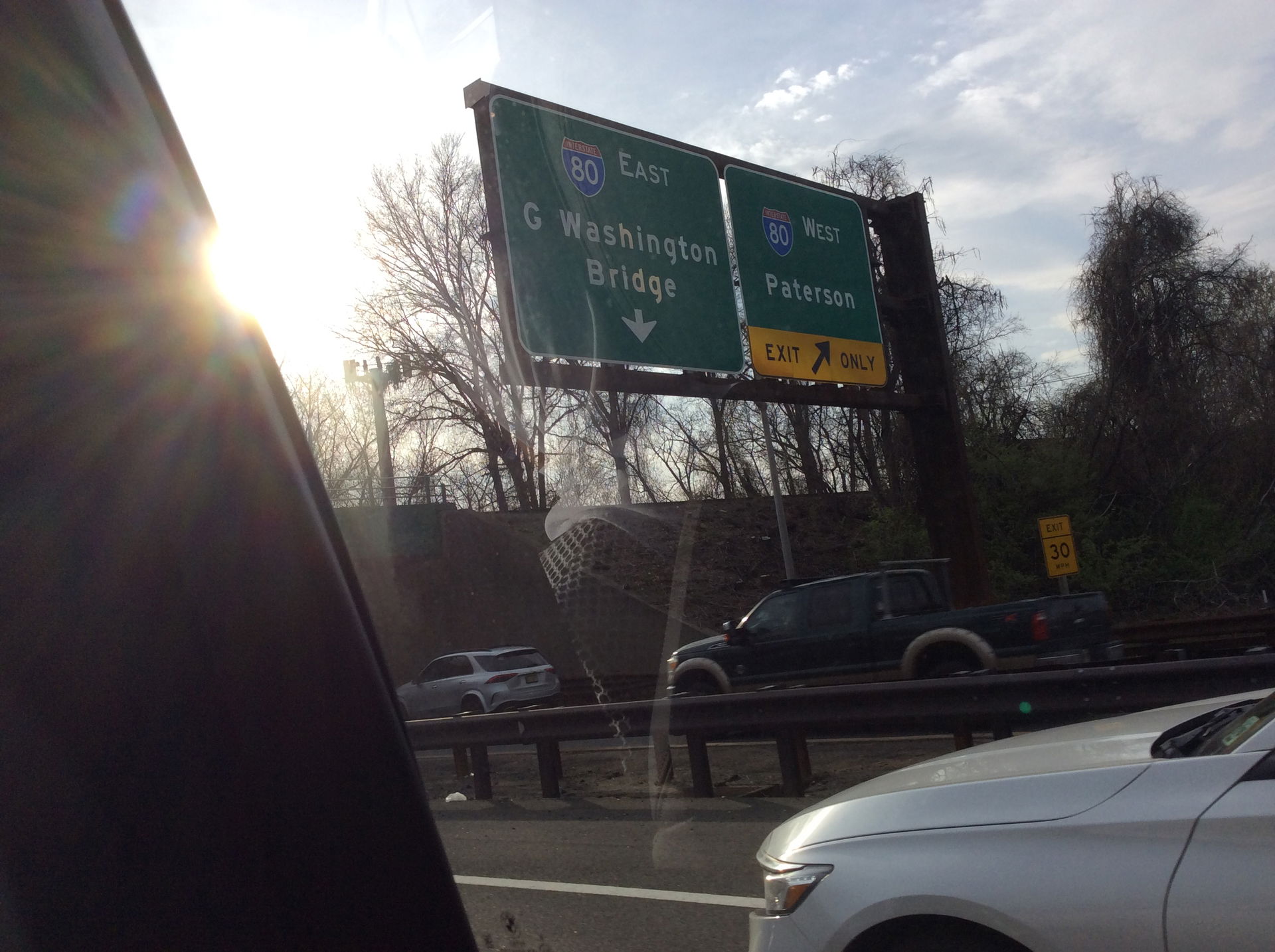 Interstate 80 in Saddle Brook NJ