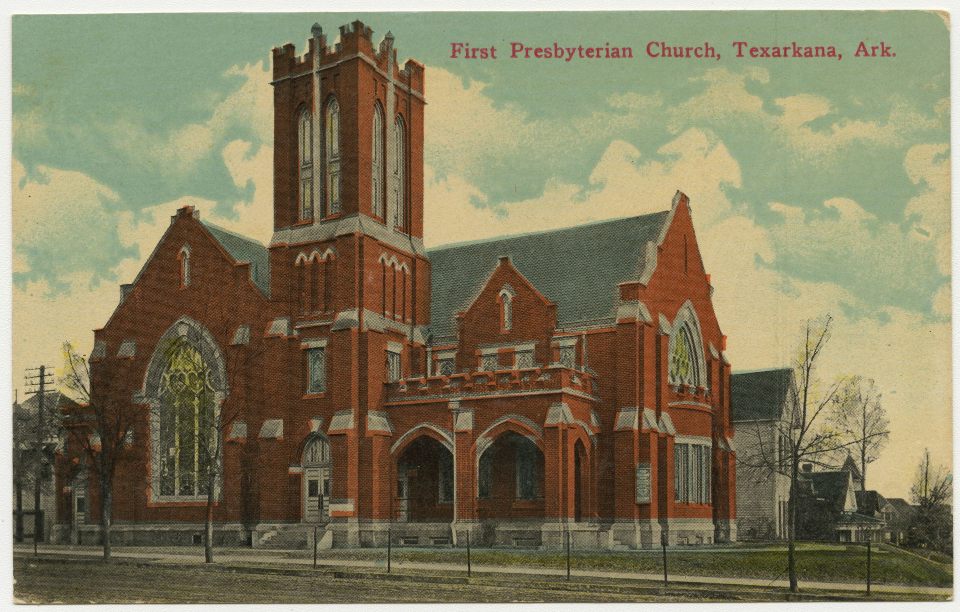 First Presbyterian Church in Texarkana, Arkansas from a pre-192…
