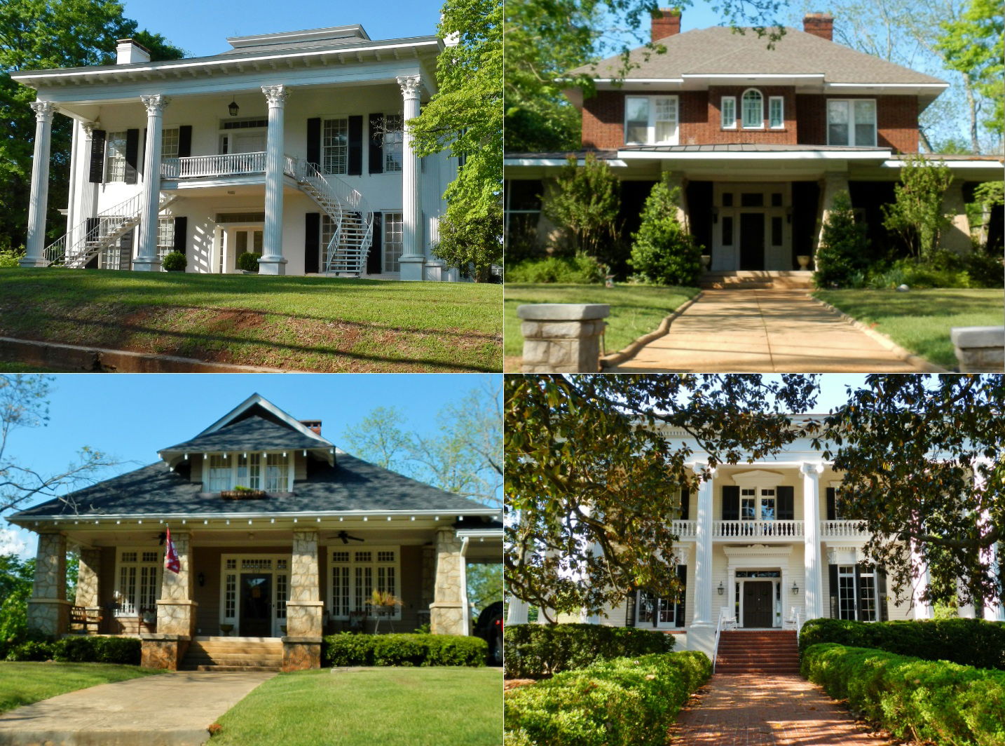 This is a photo collage of some of the contributing properties …