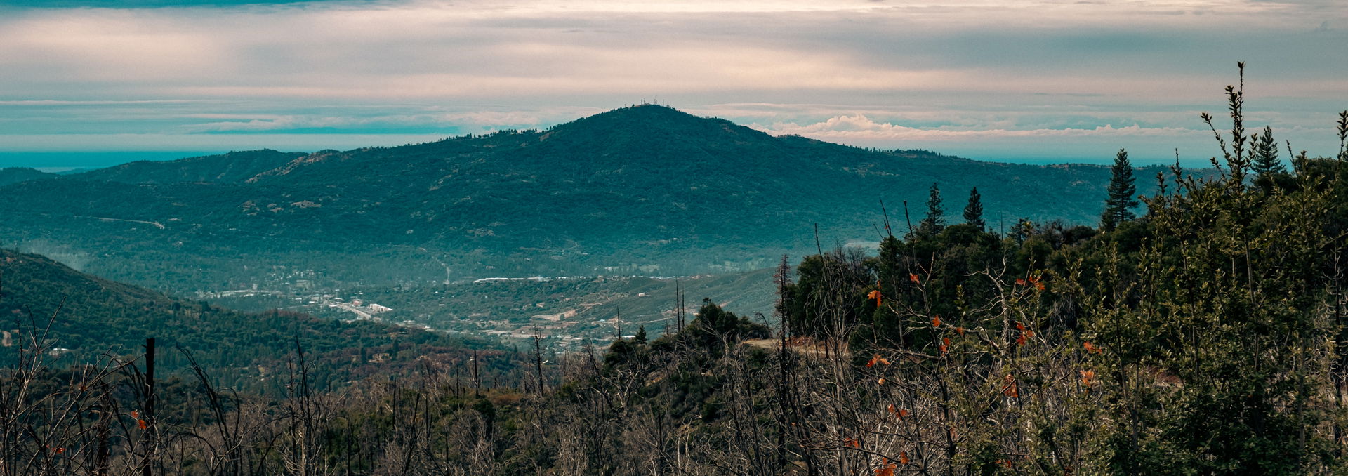 View of Oakhurst, California and Highway 41 from Sky Ranch Road…