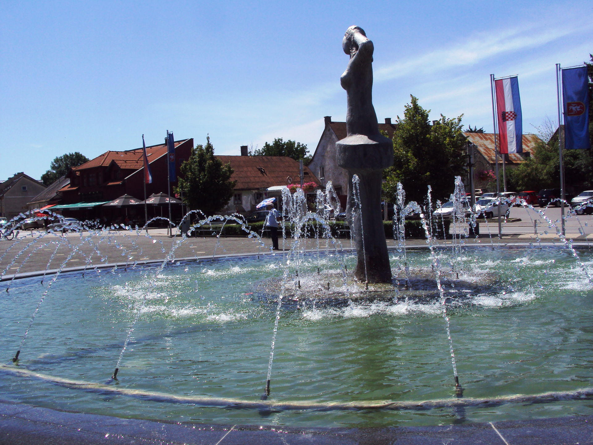 Fountain in Gospić, Croatia