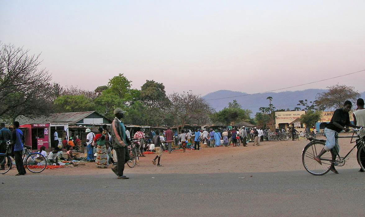 The market area of Liwonde, Malawi.  Photo taken at 5:20 PM loc…