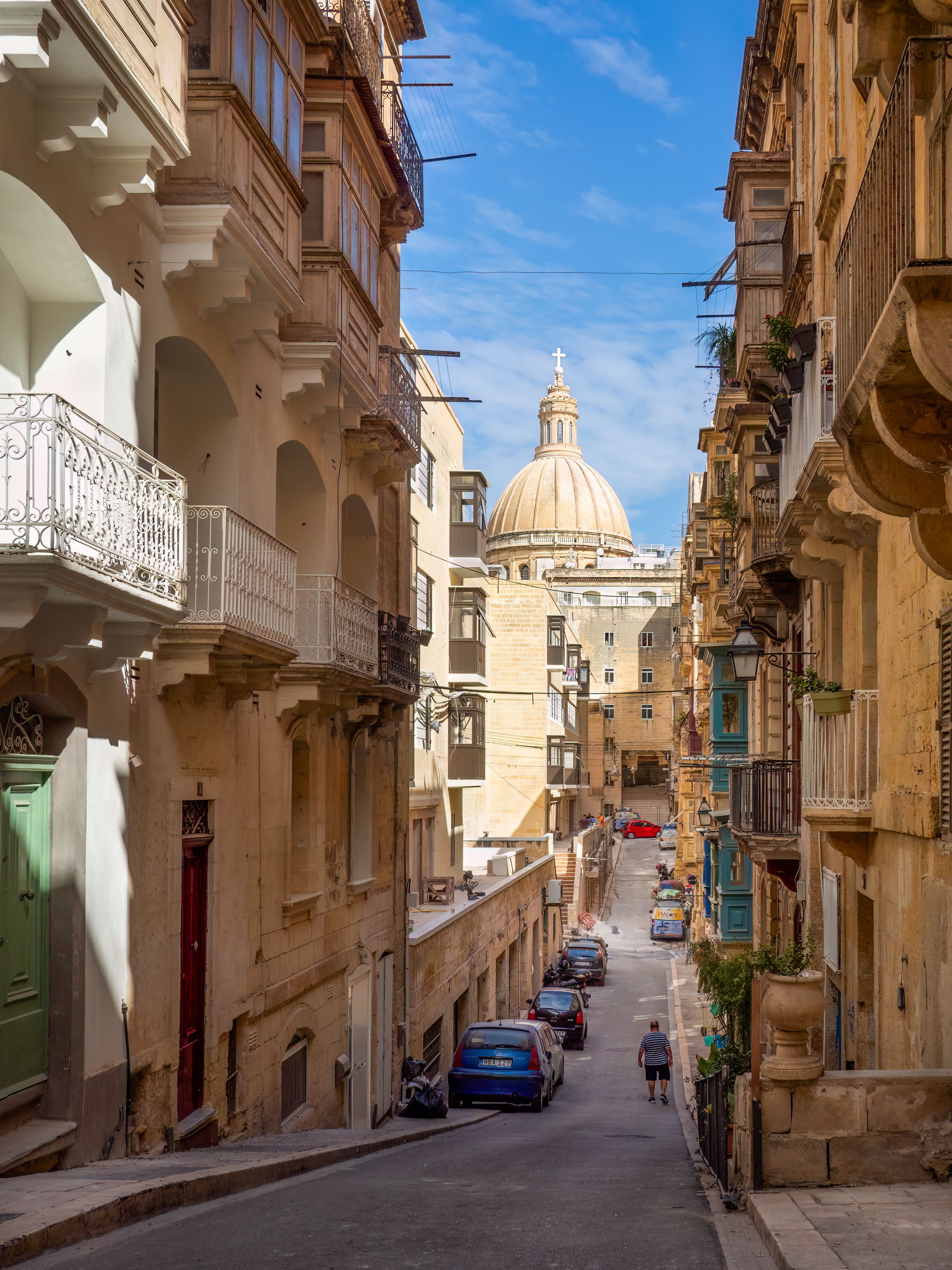 St Patrick Street (Triq San Patrizju) in Valletta facing the Ba…