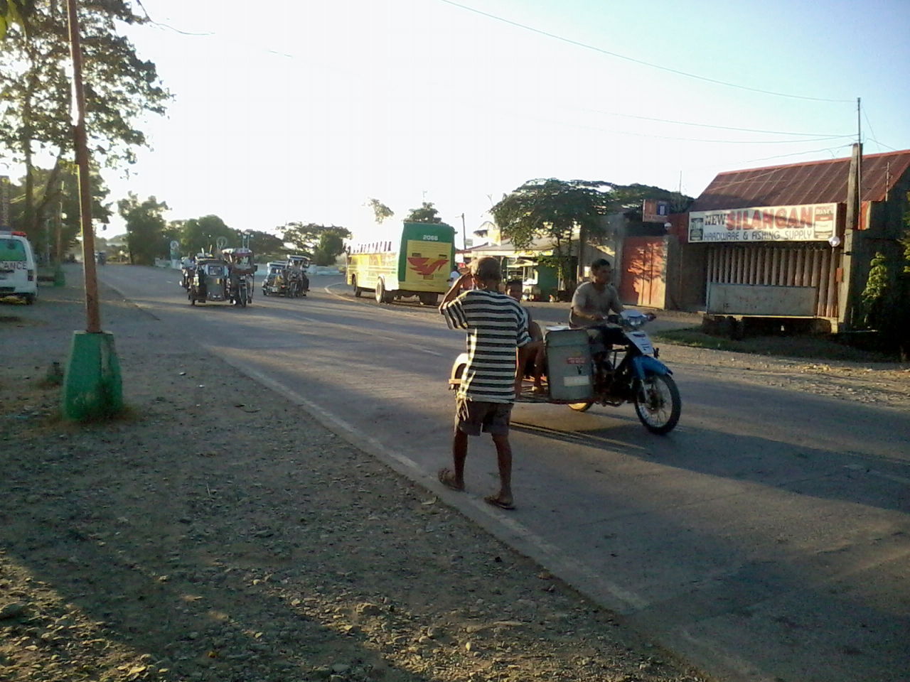 National road in Mamburao, Occidental Mindoro