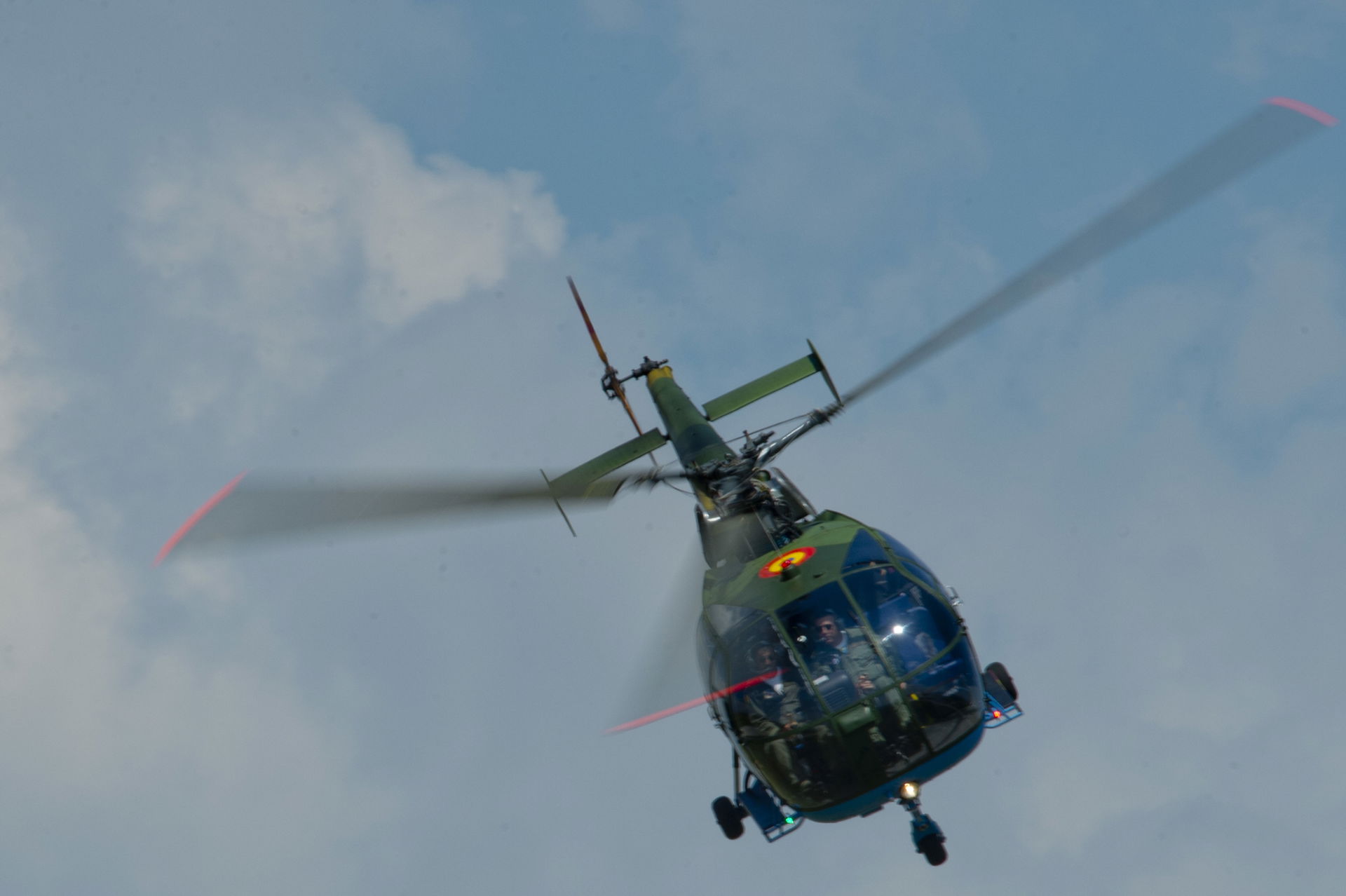 A Romanian air force IAR 316 helicopter assigned to the 71st Ai…