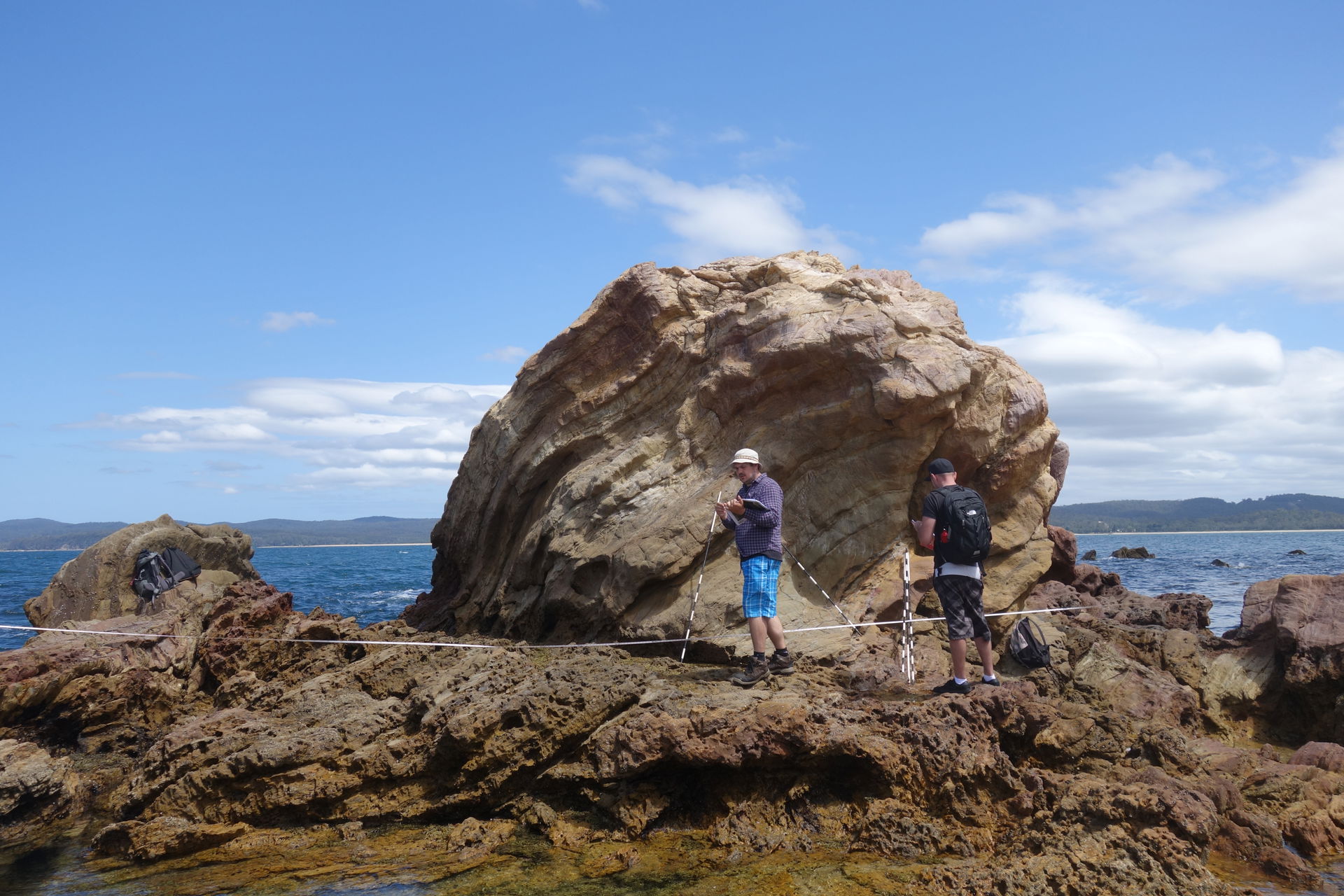 Ordovician Turbidites in Quarentine Bay, Eden, NSW, Australia