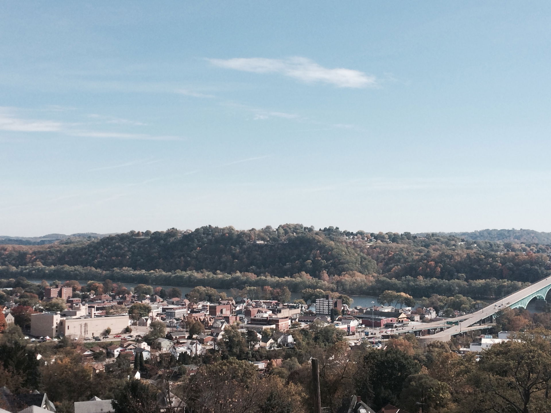 View of Tarentum Pa looking towards the Allegheny River and the…
