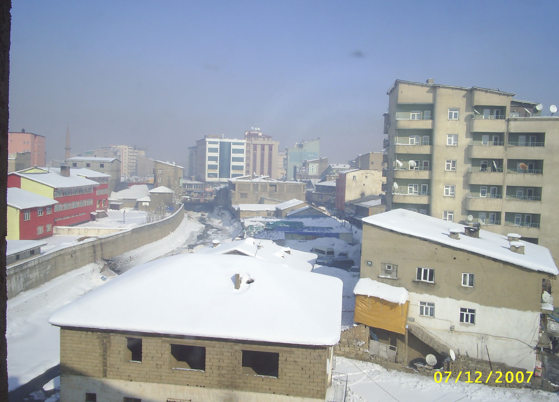 Yüksekova'nın kış görüntüsü.