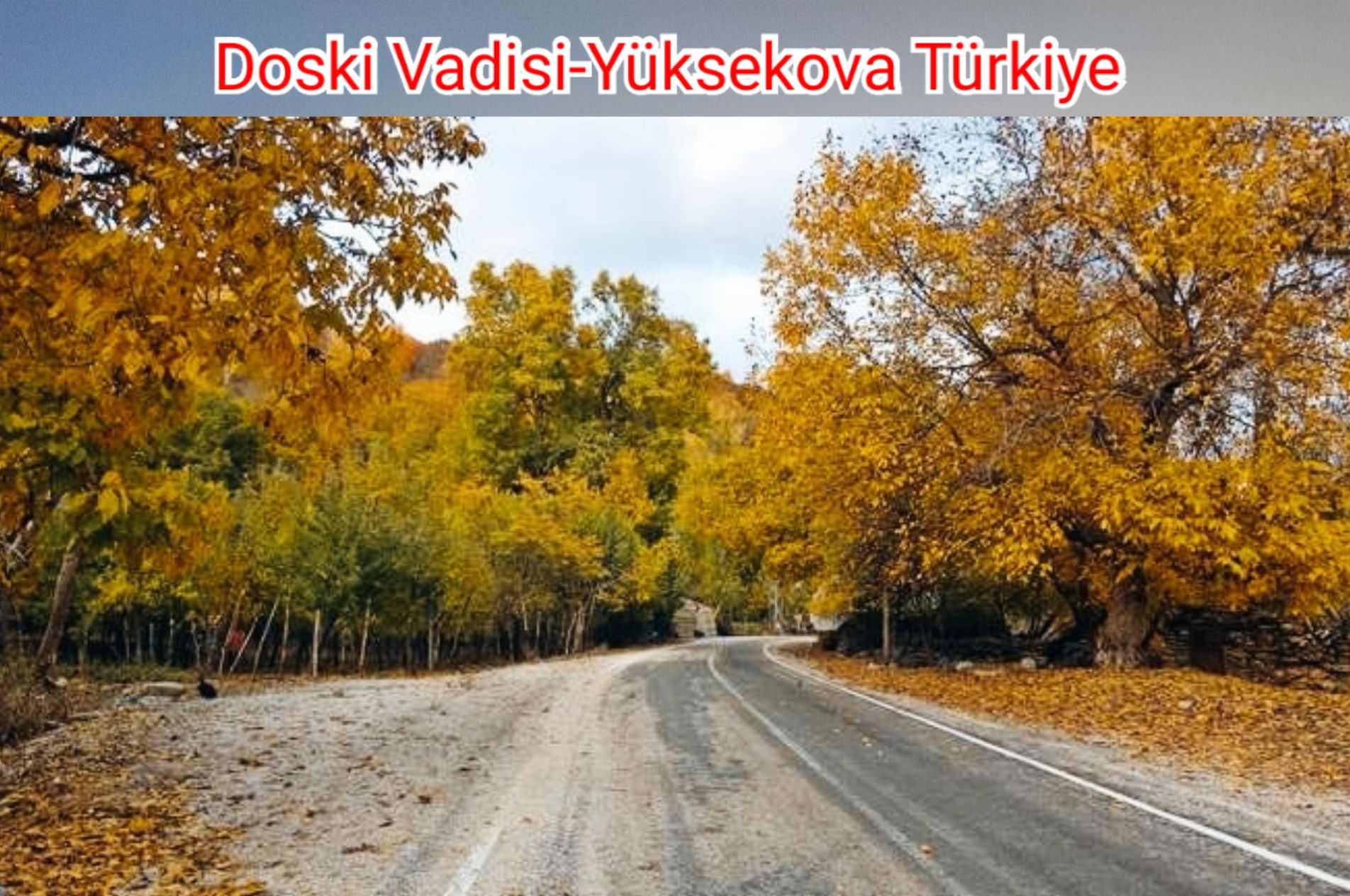 Doski Vadisi Hakkari Yüksekova Türkiye
