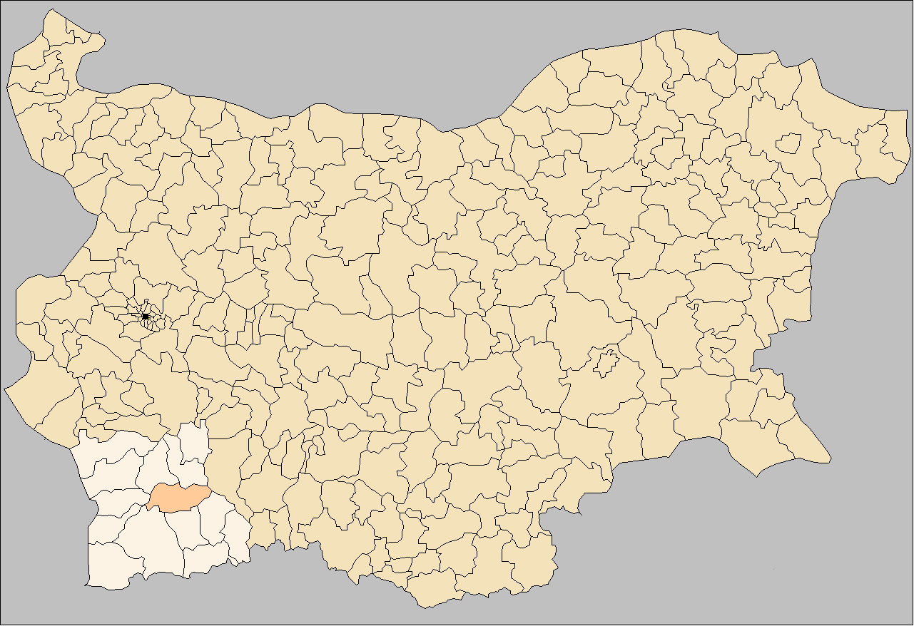 Bulgaria, map, Bansko Municipality Blagoevgrad Oblast