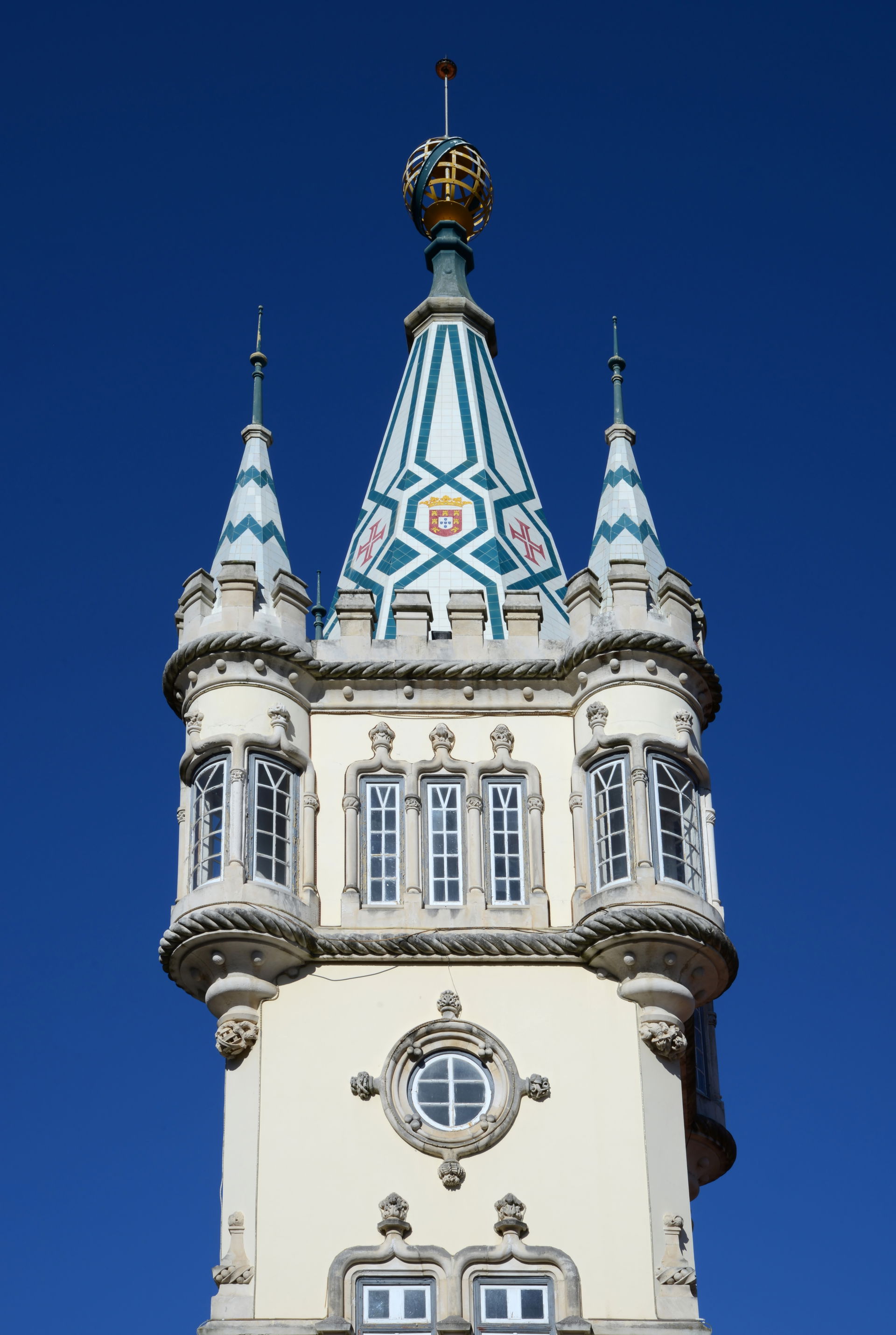 Neo-manueline tower of the building now housing the City Hall o…