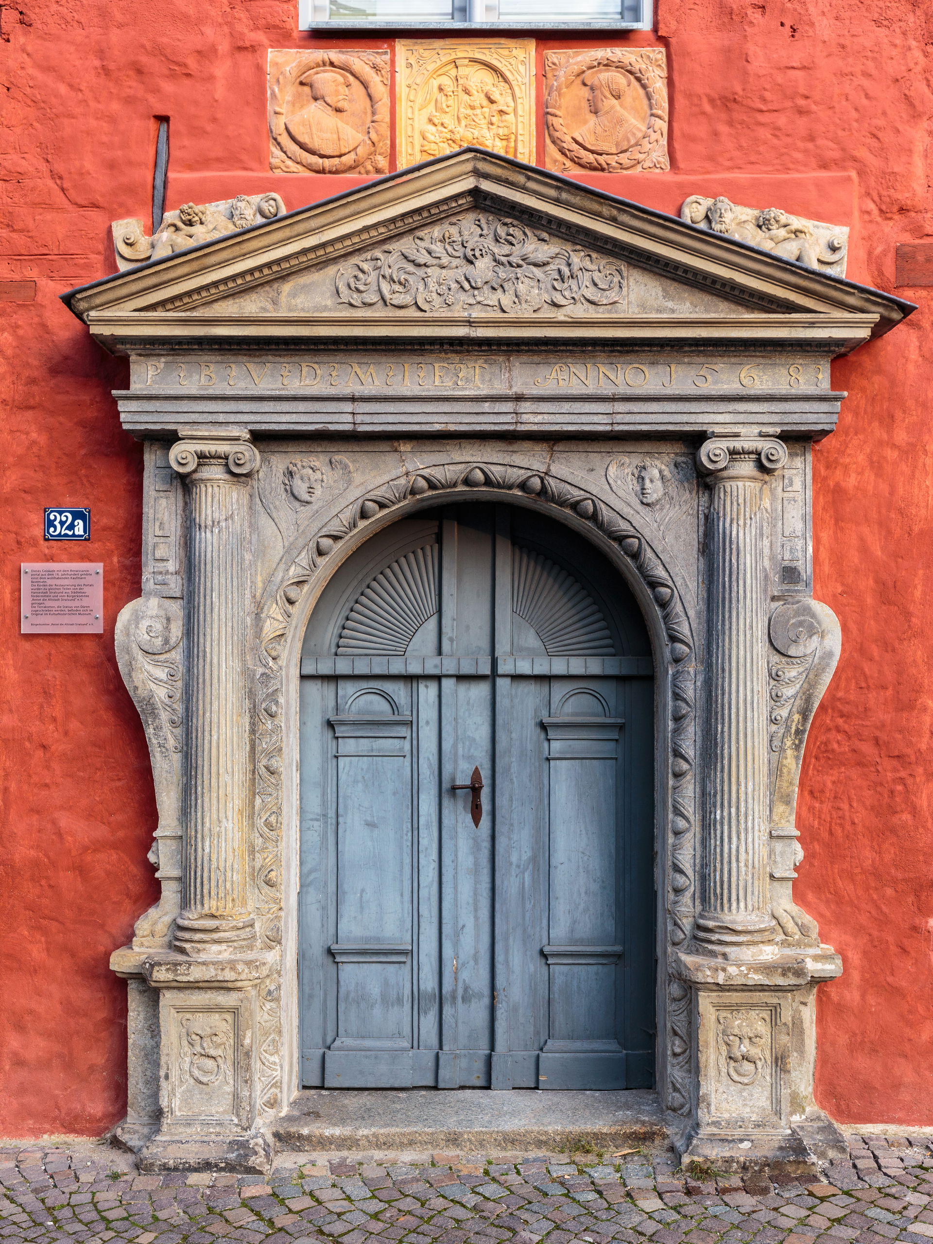 16th century Portal of Jacobiturmstrasse 32a in Stralsund, Meck…