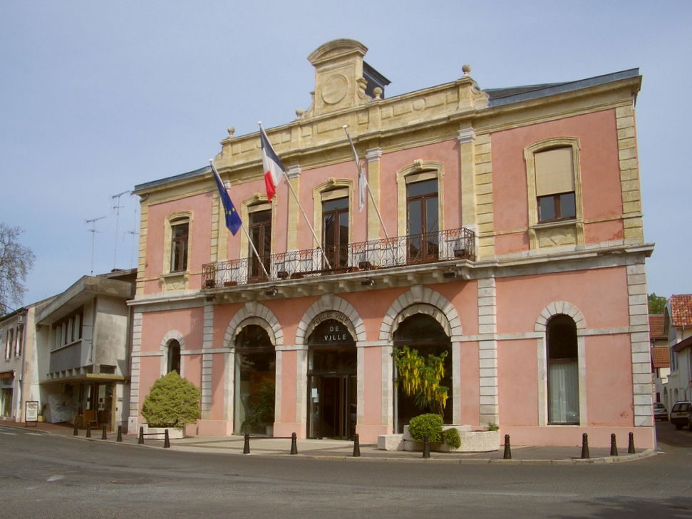 Town hall of Soustons (departement Landes) in France