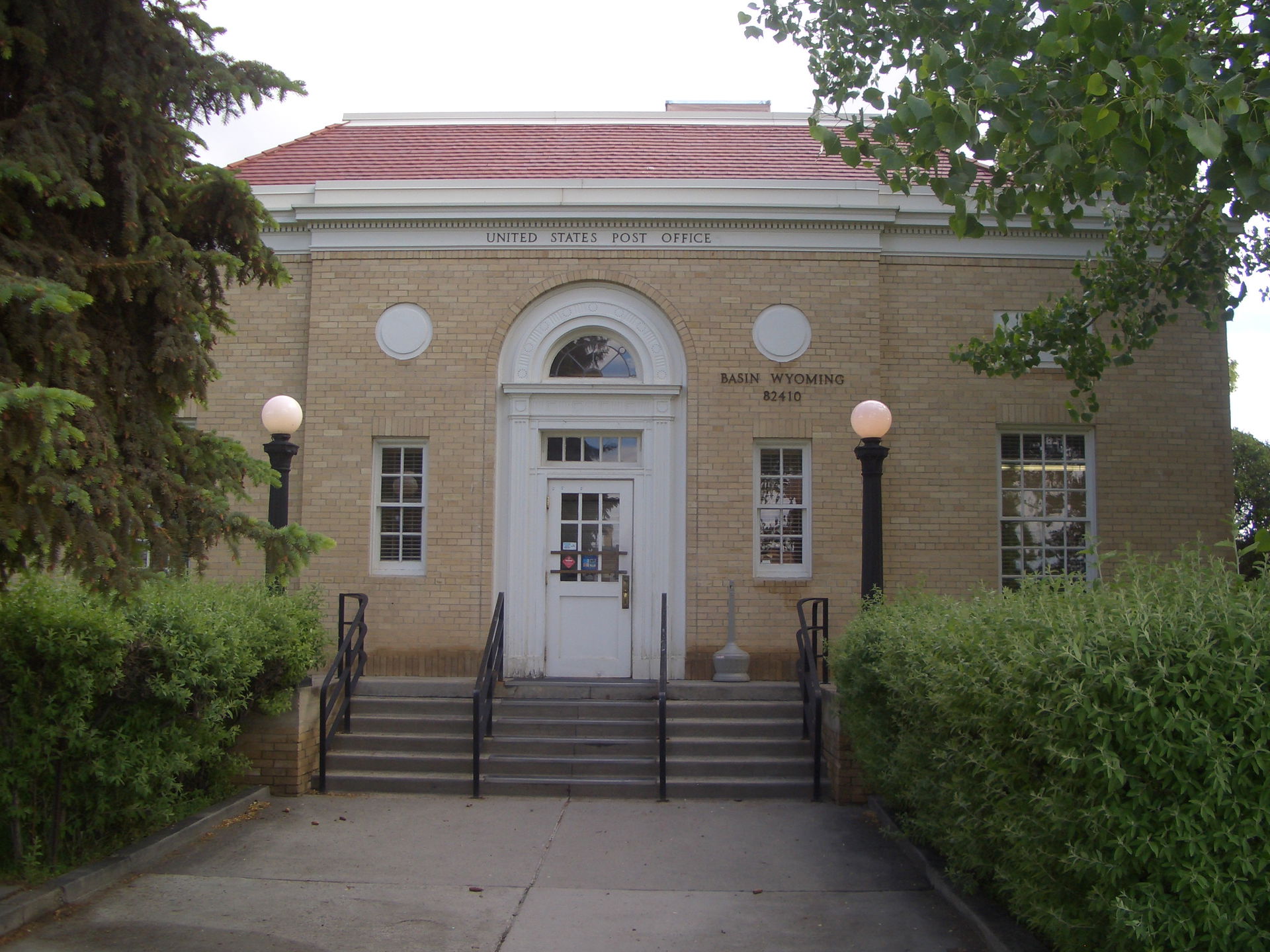 United States Post Office in Basin, Wyoming USA