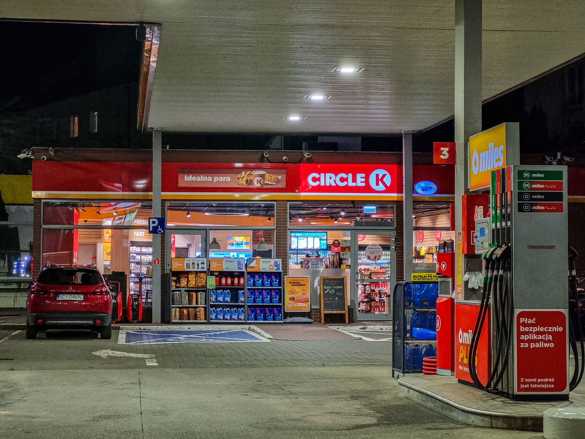 Circle K gas station in Cieszyn, Poland photographed in March 2…