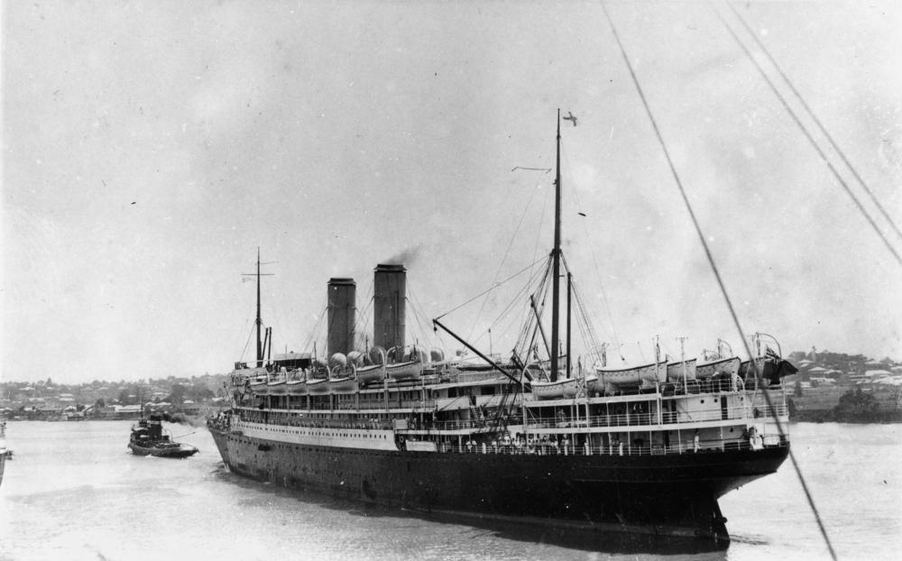 The Orient Steam Navigation Company liner Orsova making its las…