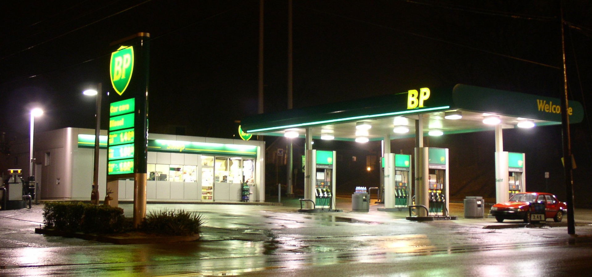 BP service station in Zanesville, Ohio.