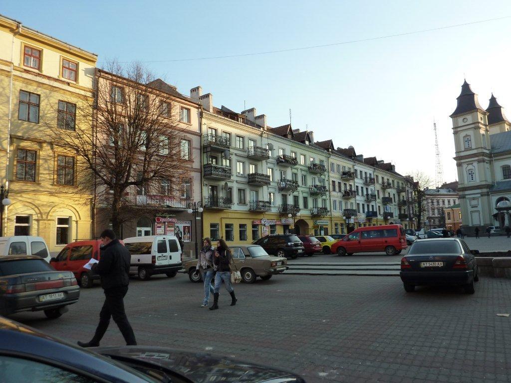 Sheptytsky Square (named after Andrey Sheptytsky) in Ivano-Fran…
