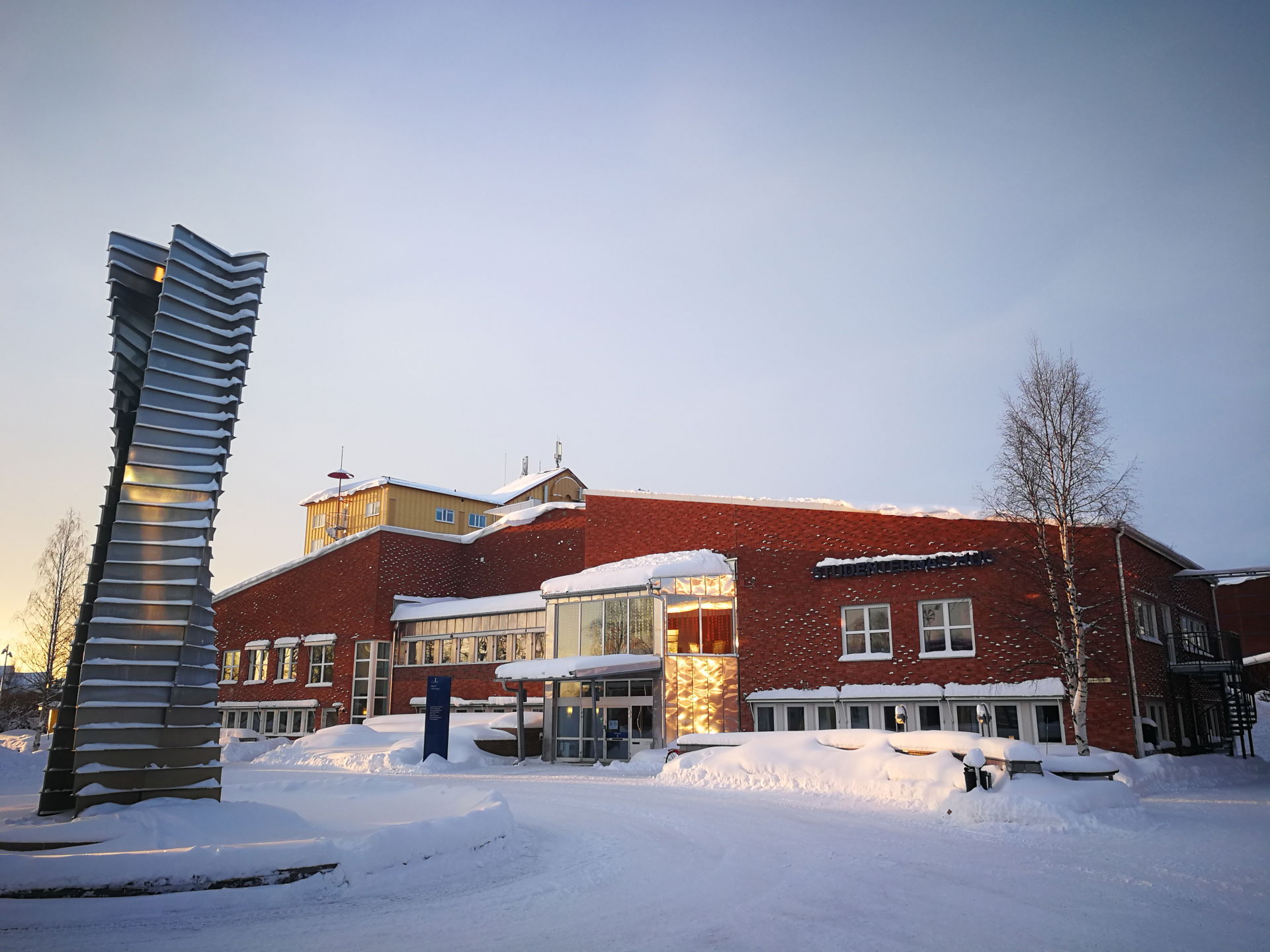 House of Students on Campus Luleå, February 2022.