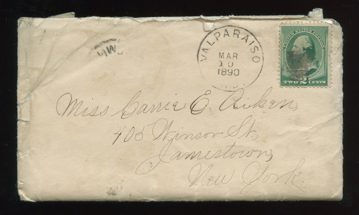 Postal Date: March 10, 1890, Valparaiso, Indiana
Scott Catalog …