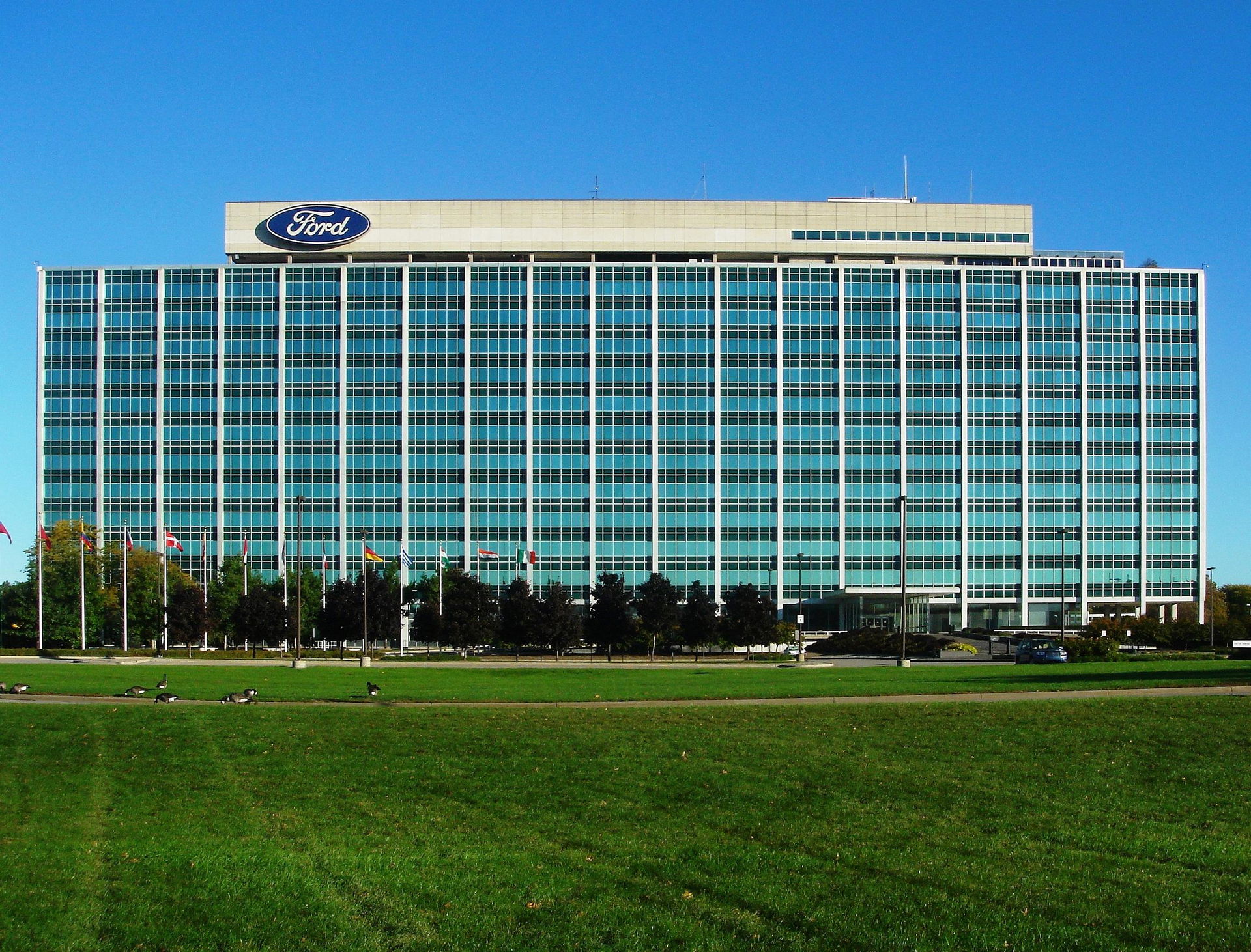 Ford Motor Company Headquarters, Dearborn, Mi.  The Glasshouse;…