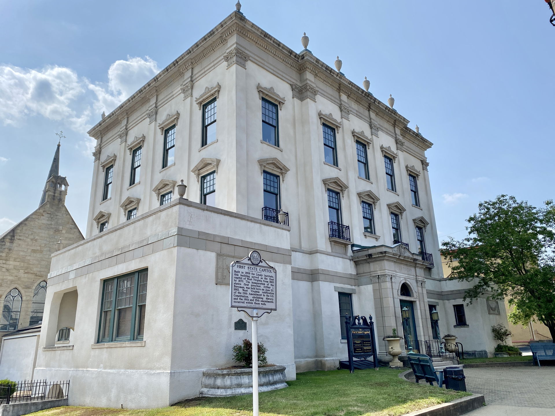 Built in 1859 as a Greek Revival-style building for the Linsley…