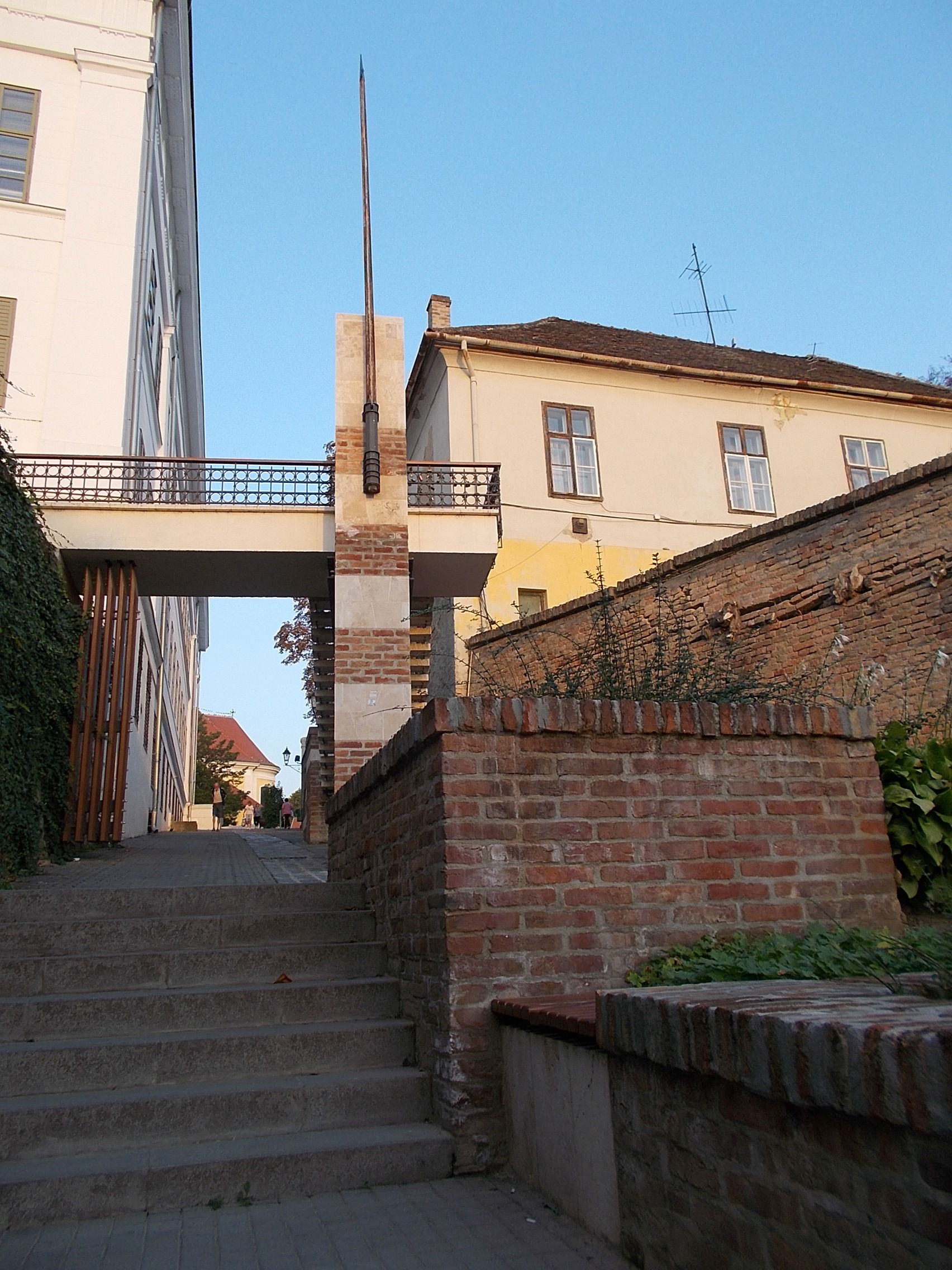 : Wall remains / remodelled?/ of the former Castle of Szekszard…