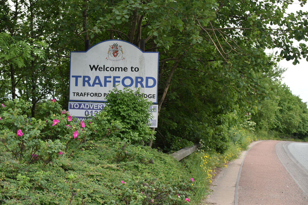 Entering Trafford
