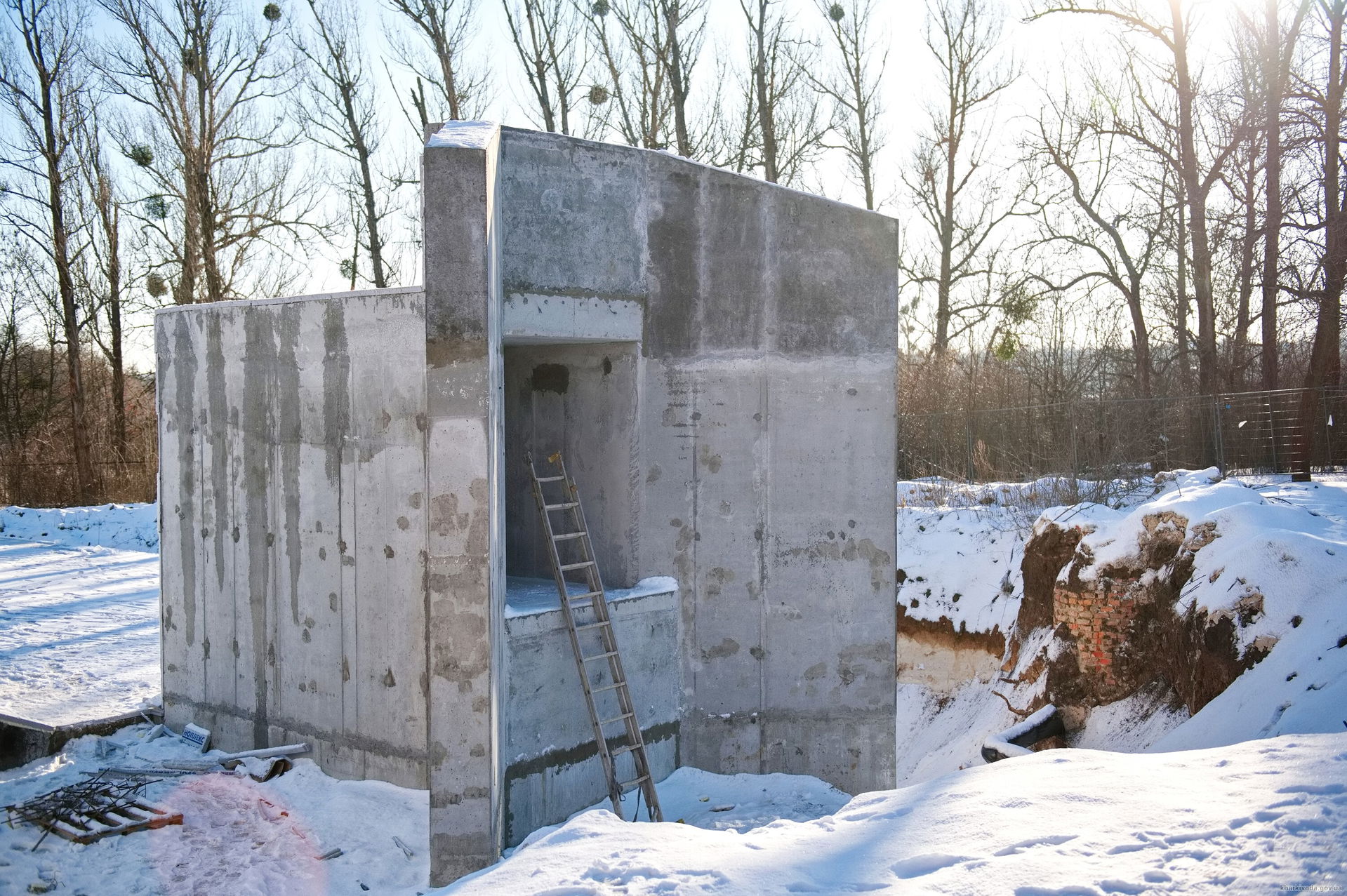 Construction of a bomb shelter near an educational institution …