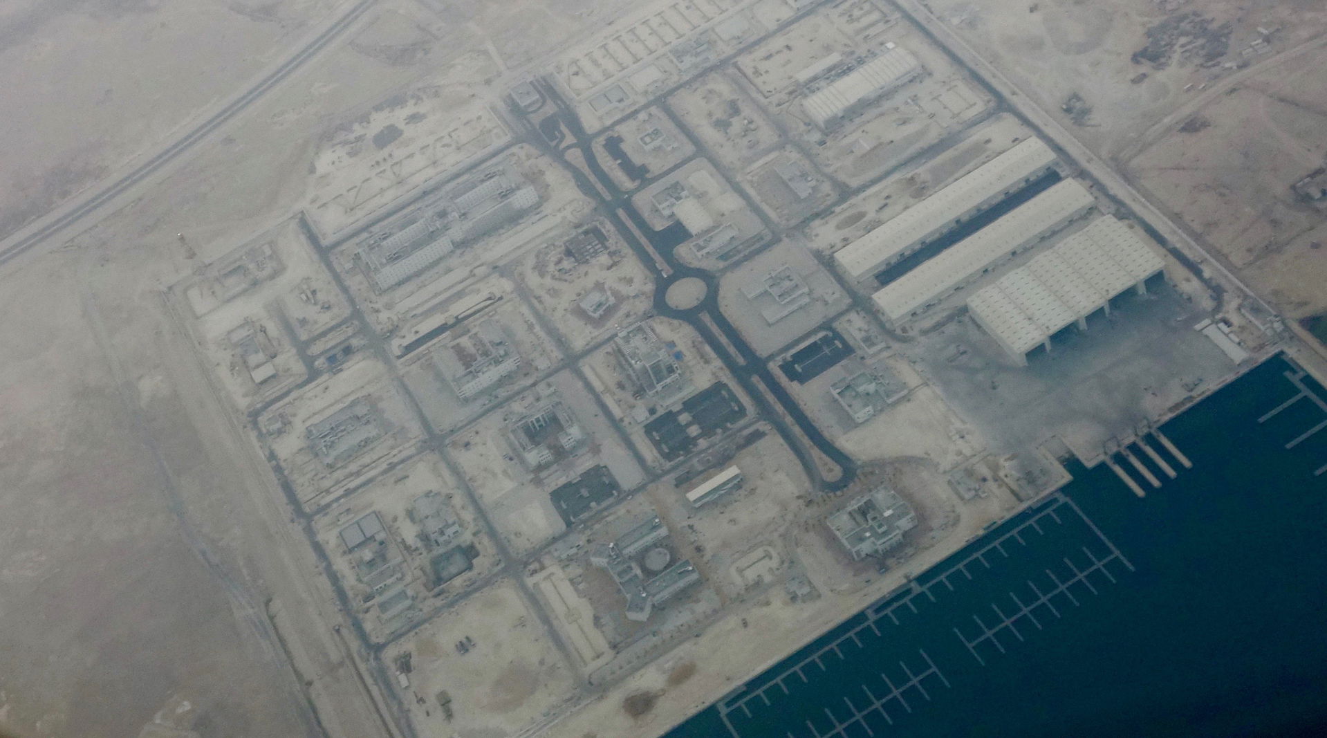 Aerial view of Al Daayen Village in 2017.