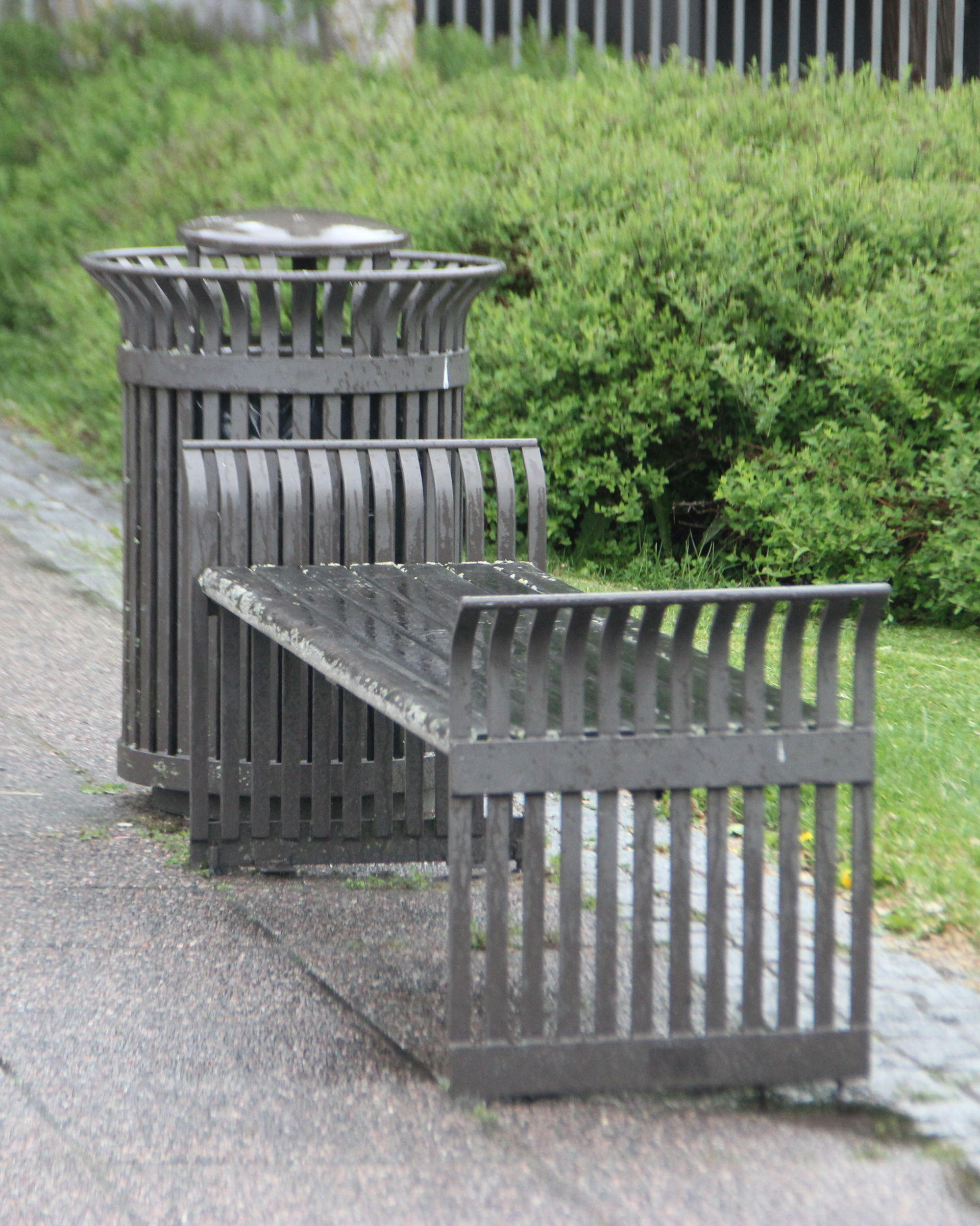 A bench in Hyvinkää, Finland