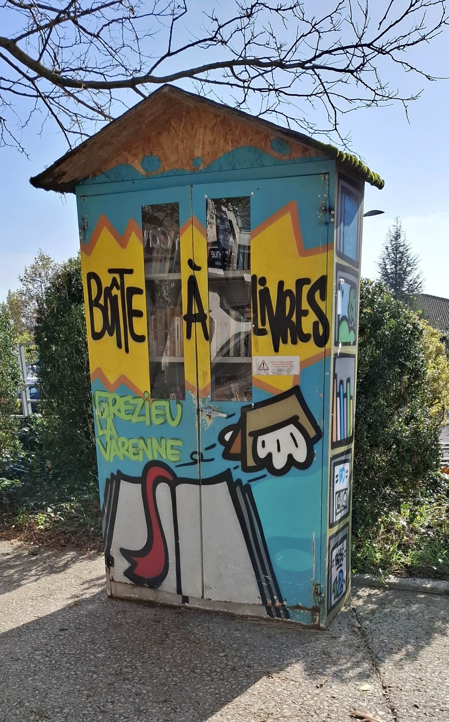 Boîte à livres à Grézieu-la-Varenne