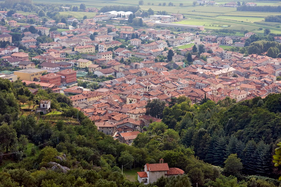 Panorama di Montalto Dora visto dal castello
