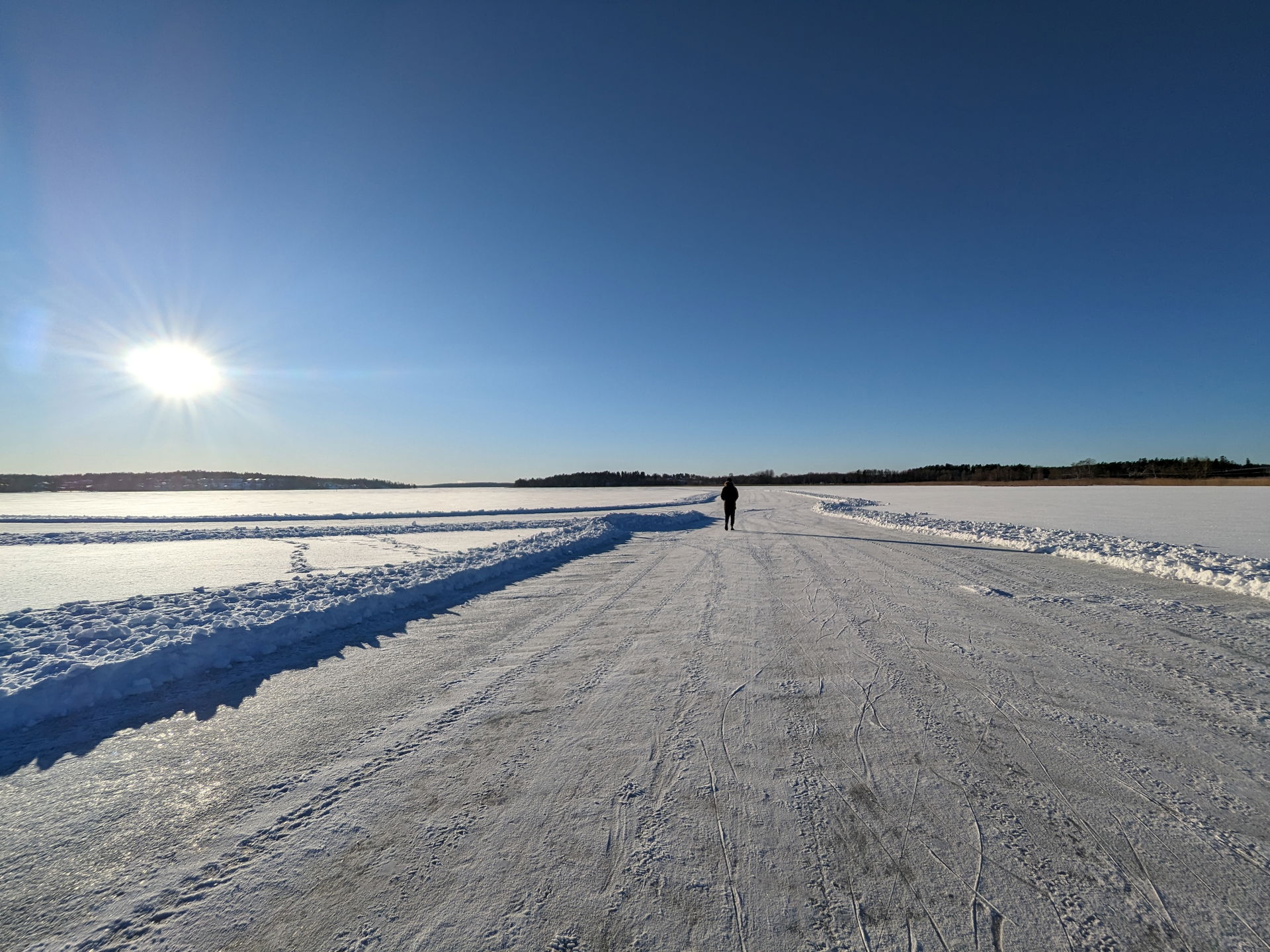 Vallentuna in a snowy winter
