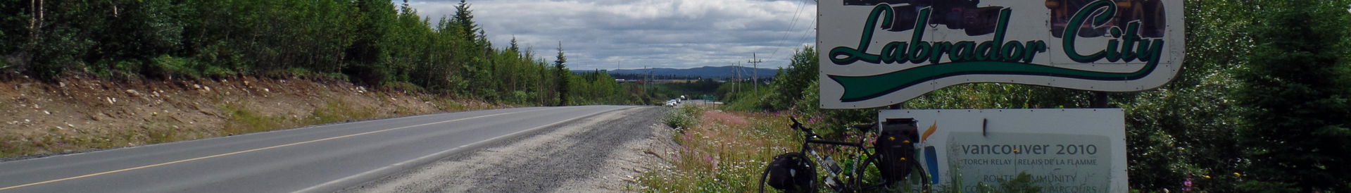 Route 500 à la sortie ouest de Labrador City